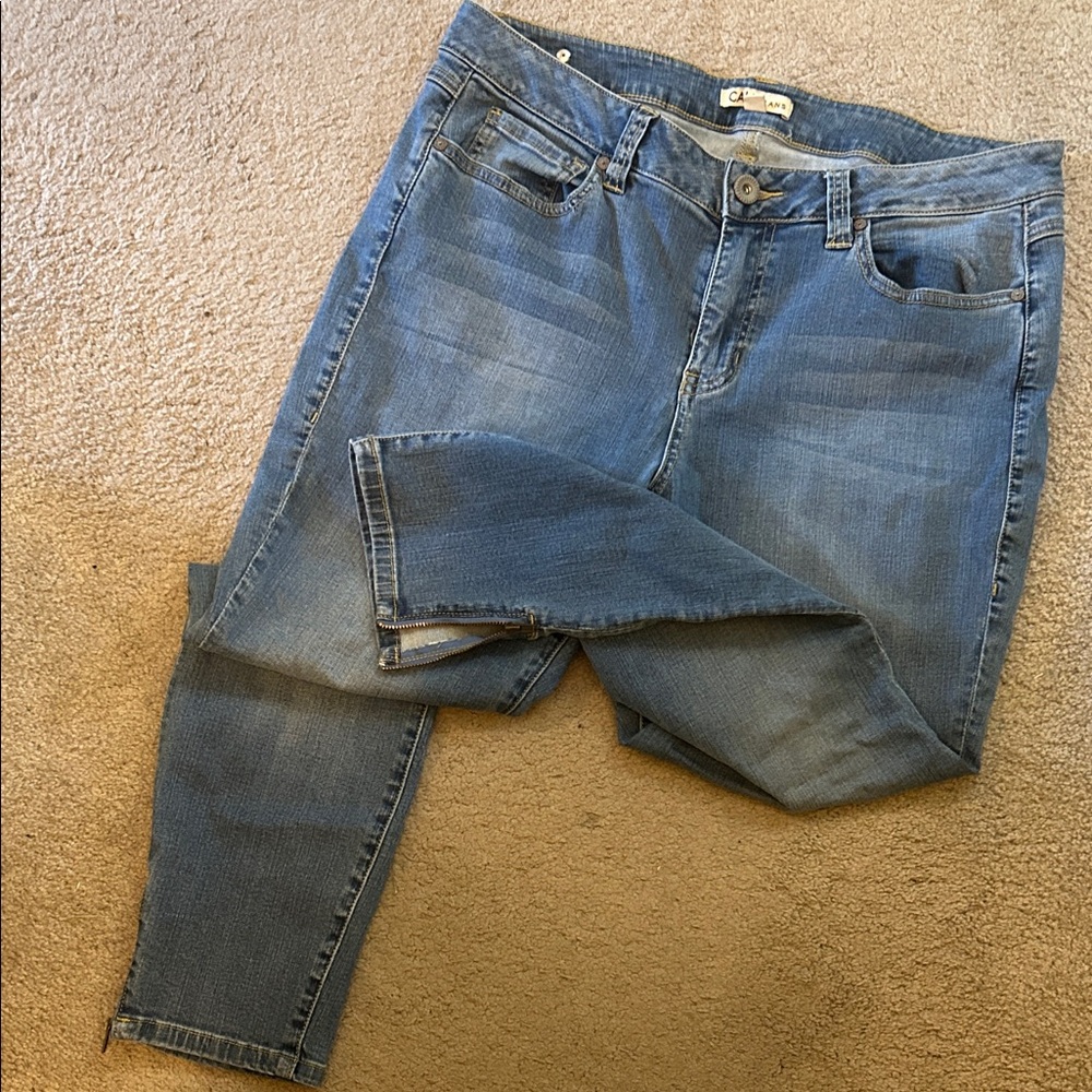 CAbi Women's Light Blue Skinny Jeans